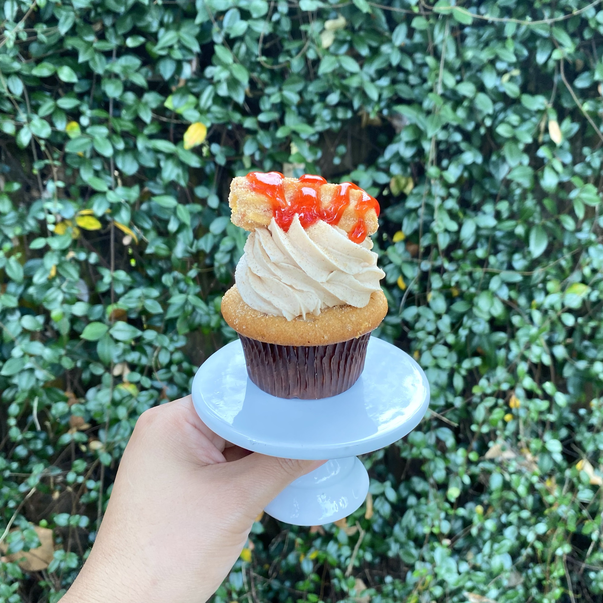 Strawberry Churro Cupcake